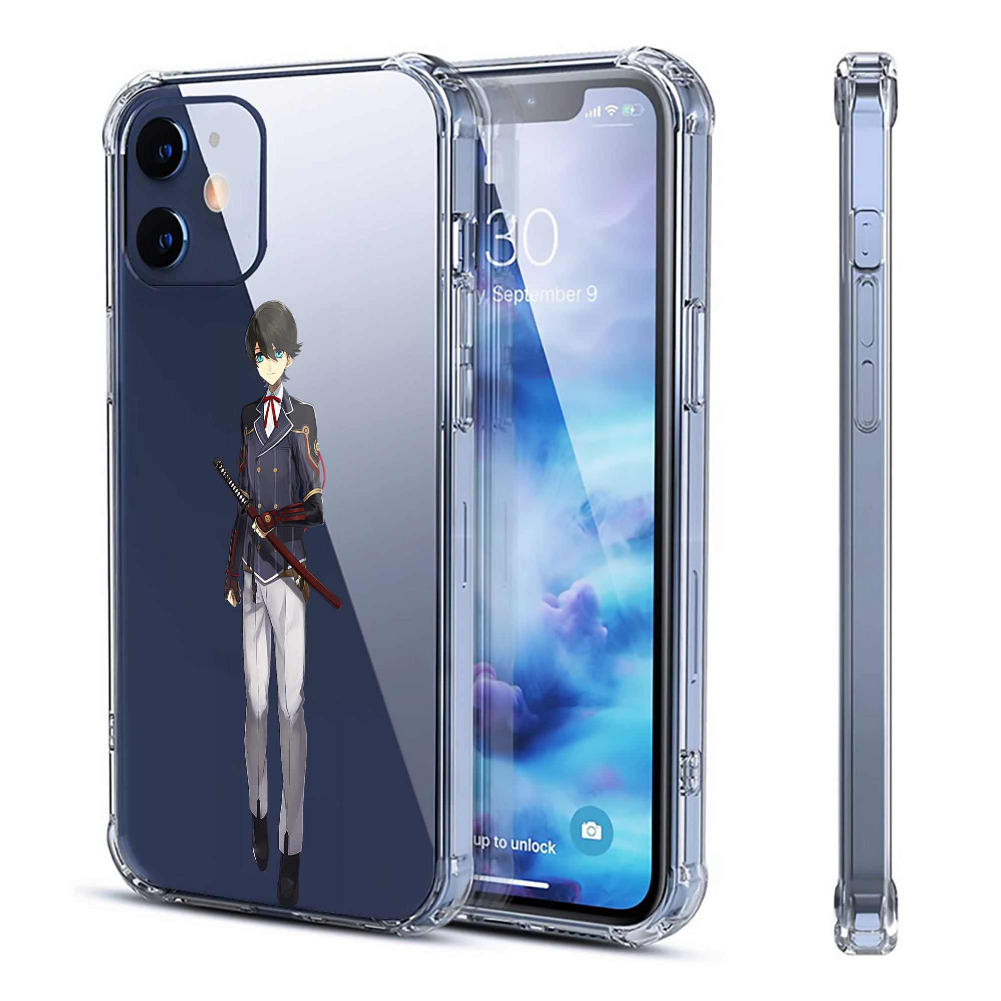 （画像用） 刀剣乱舞 Touken Ranbu 【iPhone 12シリーズ対応】透明スマホケース（クリアソフトケース）
